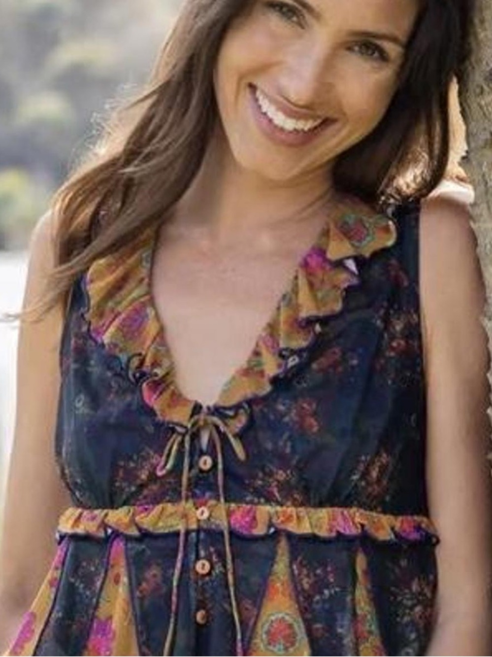 Natural Life "Sierra" sleeveless mesh camisole in navy and mustard lg new!